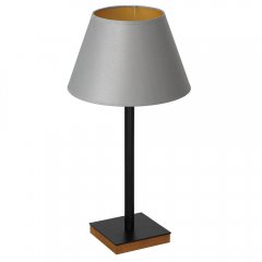 Lampa stołowa nocna z szarym abażurem TABLE LAMPS 3761 Luminex