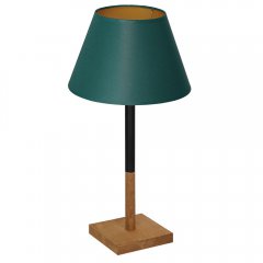 Lampa stołowa nocna z zielonym abażurem TABLE LAMPS 3752 Luminex