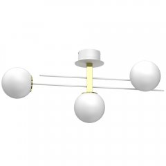 Lampa sufitowa 3-punktowa mleczne kule SATELIT 4612 Luminex