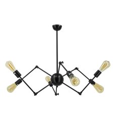 Lampa sufitowa SPIDER 6767 / 6 BLACK Elem