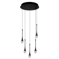 Lampa wisząca LED 28W Dalma 5 Round BK AZ6007 Azzardo