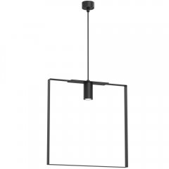 Czarna kwadratowa lampa wisząca ORTIGA 6 5155 Antigo