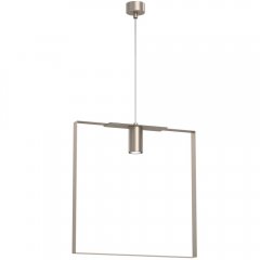 Kwadratowa lampa wisząca platyna mat ORTIGA 6 5159 Antigo