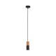 Lampa wisząca ELIT BLACK/WOOD 6309 TK Lighting