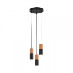 Lampa wisząca ELIT BLACK / WOOD 6310 TK Lighting