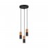 Lampa wisząca ELIT BLACK/WOOD 6310 TK Lighting