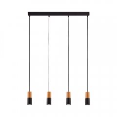 Lampa wisząca ELIT BLACK / WOOD 6311 TK Lighting