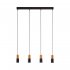 Lampa wisząca ELIT BLACK/WOOD 6311 TK Lighting