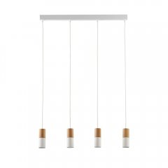 Lampa wisząca ELIT WHITE / WOOD 6307 TK Lighting