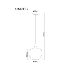 Lampa wisząca MAXY 15548HG Globo