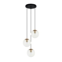 Lampa wisząca Sarpo PND-58867-3S-BK-BRO Italux