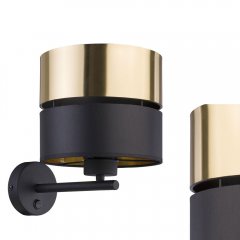 Kinkiet HILTON BLACK / GOLD 4344 TK Lighting